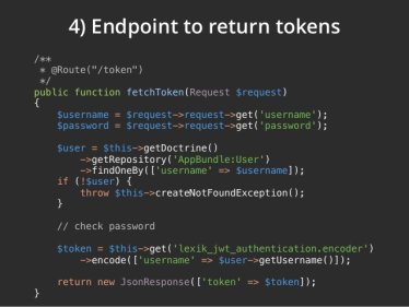 Symfony live 2017 – Sécuriser nos API avec JWT